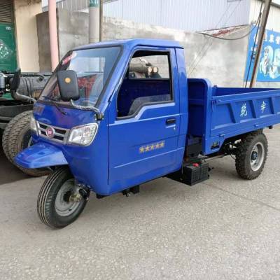 河南小型柴油三輪車 混凝土運(yùn)輸工程三輪車 建筑工地自卸三輪車